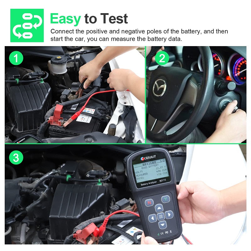 CGSULIT BD715 12V 24V Car Battery Tester User Instruction