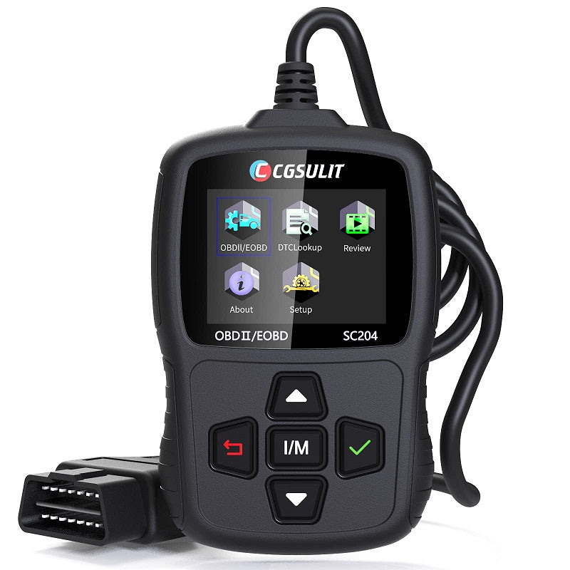 CGSULIT SC204 OBDII EOBD Code Reader Mini Diagnostic Tool for Vehicle Check Engine Light Emission Analyze