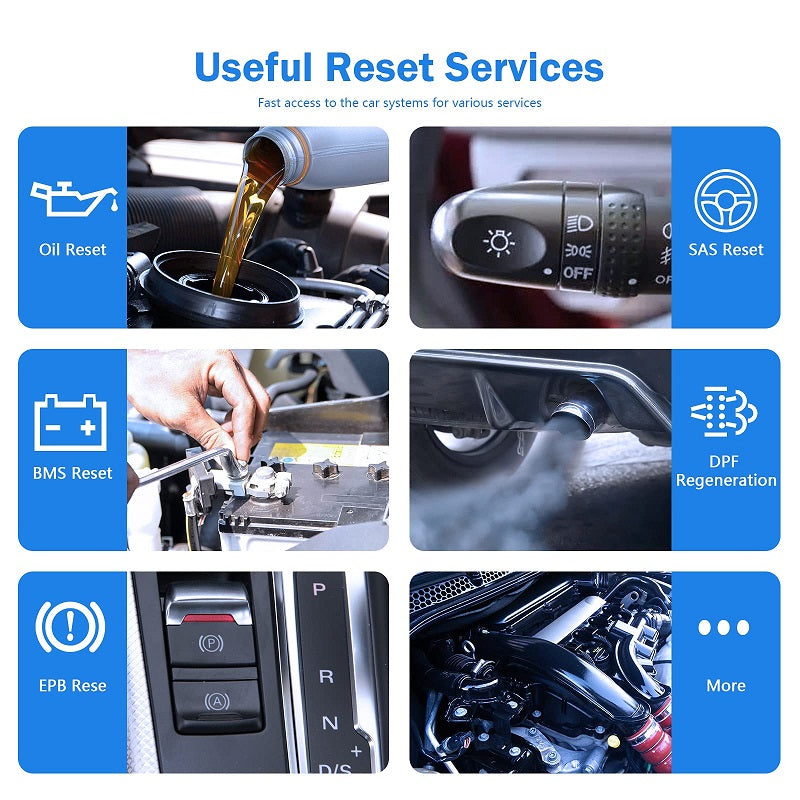 CGSULIT SC880 Full System OBDII Diagnostic Scanner with SRS SAS ABS Bleeding TPMS Oil DPF EPB Odometer Battery Reset, Injector Coding